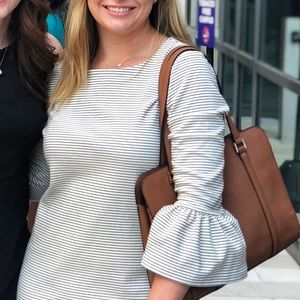 Flattering Striped J. Crew Dress